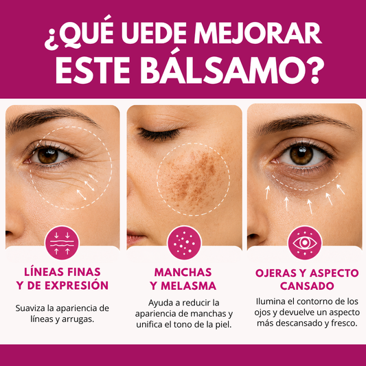 Mejora las líneas de expresión, las manchas y los signos de cansancio de forma natural.