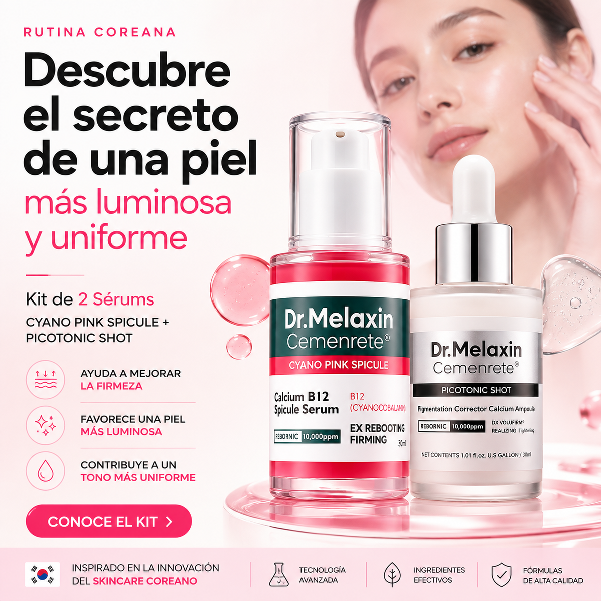 Set Antiedad Reafirmante, Iluminador y Reparador