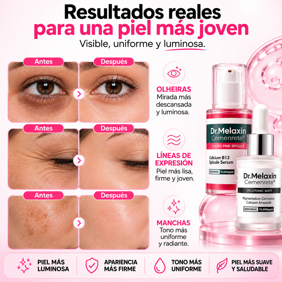 Set Antiedad Reafirmante, Iluminador y Reparador